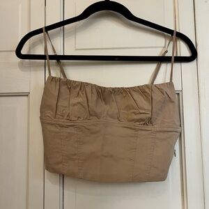 Zara Tan Crop Top